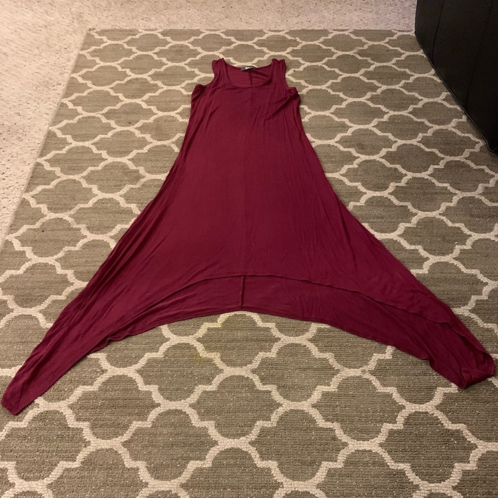 Long asymmetrical dress